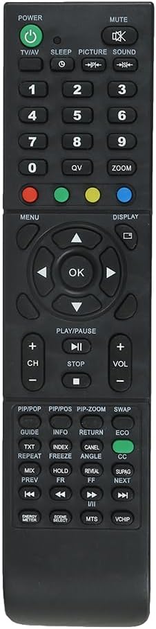 LED 530 Remote Control for KORYO K-ASN01 and LA Chinese LCD LED and Non-Branded Smart TVs - Black (Please Match with Your Old Remote Before Placing an Order)