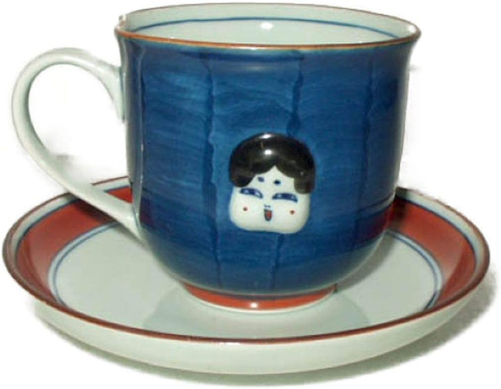 CtoC ARITA 453017 Cup_Saucer, Multi, Bowl: 4.1 x 3.0 x 2.8 inches (10.5 x 7.7 x 7.2 cm), Plate: φ5.1 x 0.9 inches (13 x 2.2 cm), 7.1 fl oz (200 cc), Made in Japan