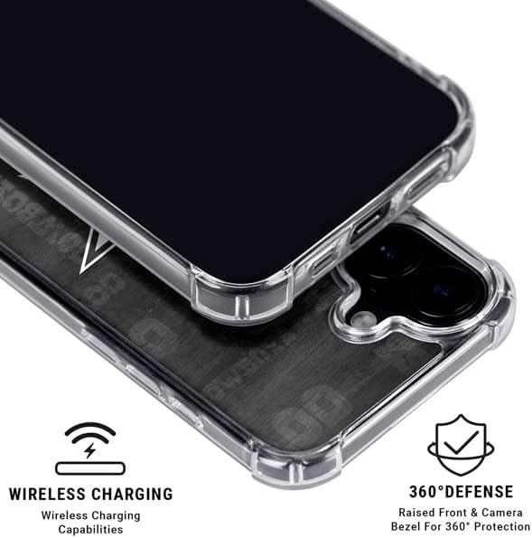 Skinit Phone Case Compatible with MagSafe iPhone 16 Plus - Officially Licensed NFL Dallas Cowboys Black & White Design