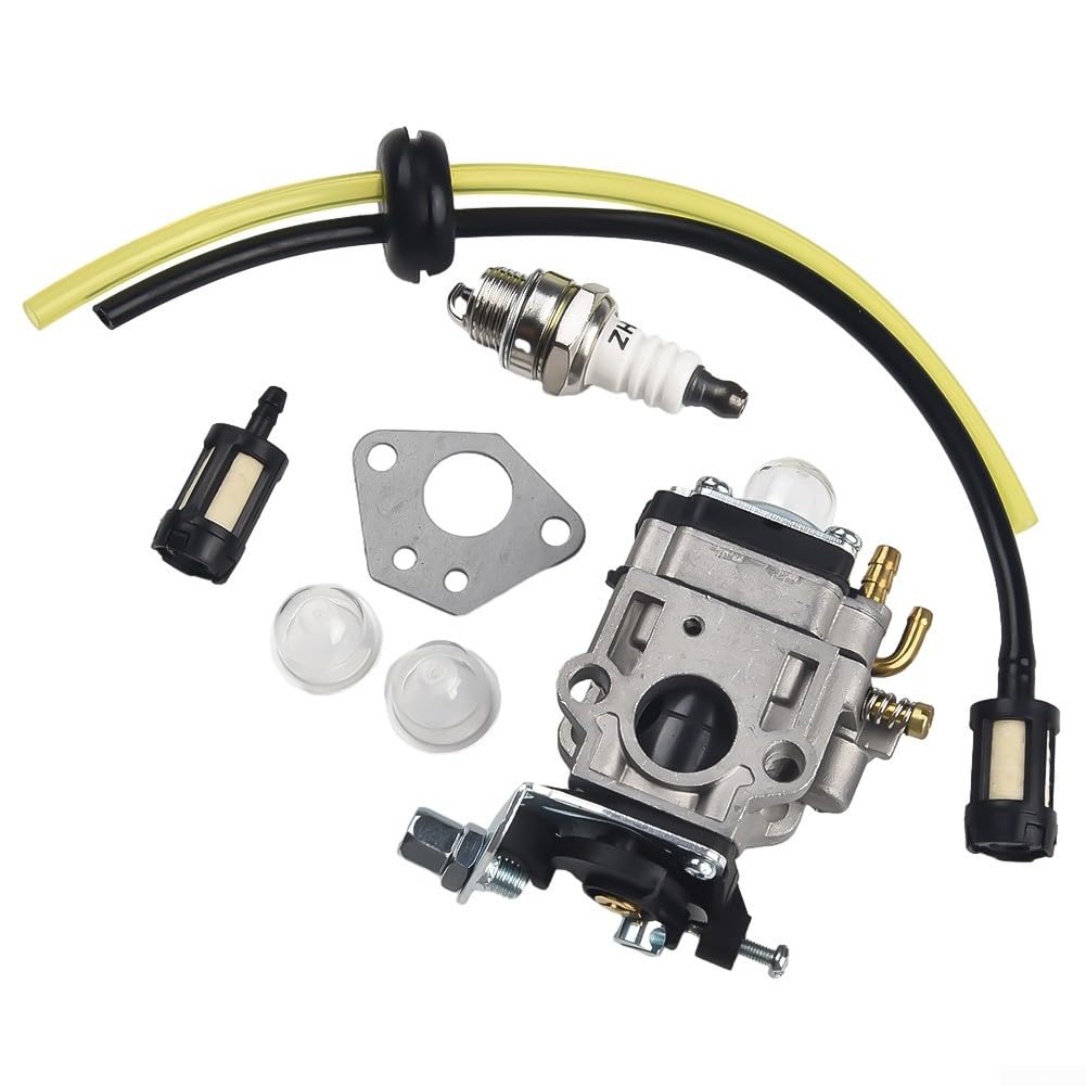 Besttoolifes Carburetor Kit Replacement Parts Fuel Hose Filter Gasket Pilot Bulb for SPARK For Florabest FBS 43 A1 FBK 4 B2 4-in-1 PBK 4 A1 for PBS 2 A1