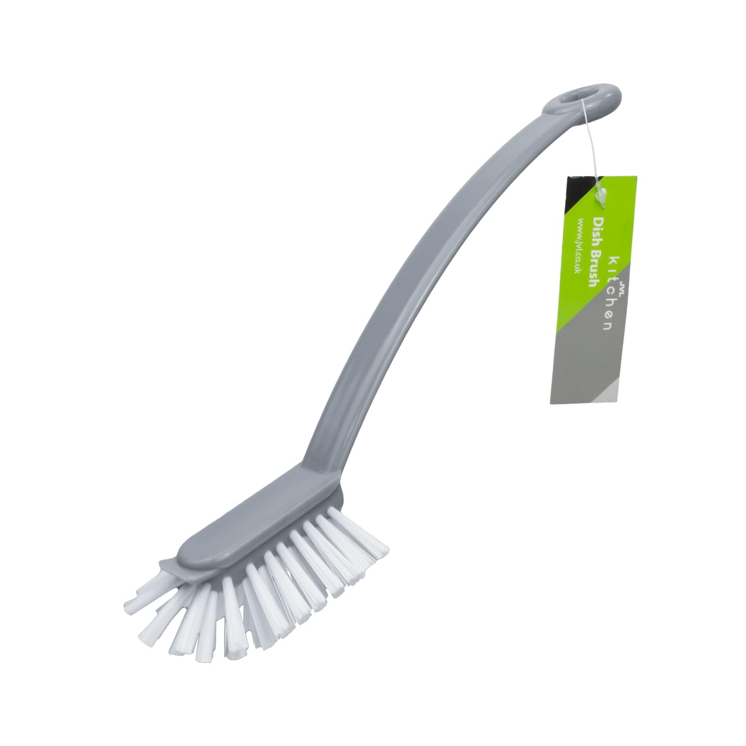 JVL Dish Brushes Pack of 20 – Grey Kitchen Washing Up Brushes with Ergonomic Handle for Dishwashing, Pots, Pans & Sink Cleaning