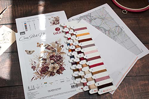 Image of Thre Birds-Autumn B2419L Counted Cross-Stitch Kit