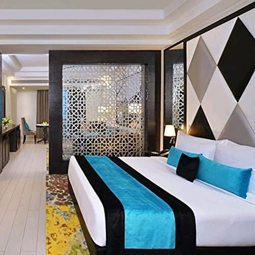 AV Décor Hotel Bed Runner (Size ; 18 inch X 108 inch) with 2 Cushion + Covers(18 inch X 6 inch)