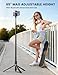 Lamicall Phone Tripod & Selfie Stick - [Tap-to-Open] Phone Stand for Recording, Extendable iPhone Tripod Stand with Remote & Cold Shoe Compatible with iPhone for Video Recording Live Stream Vlog Black