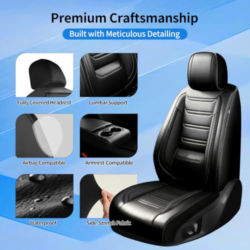 FiveFox Fit NIRO Seat Covers Custom Fit for Kia NIRO 2017-2026, Black by FiveFox - Used condition - Image 7
