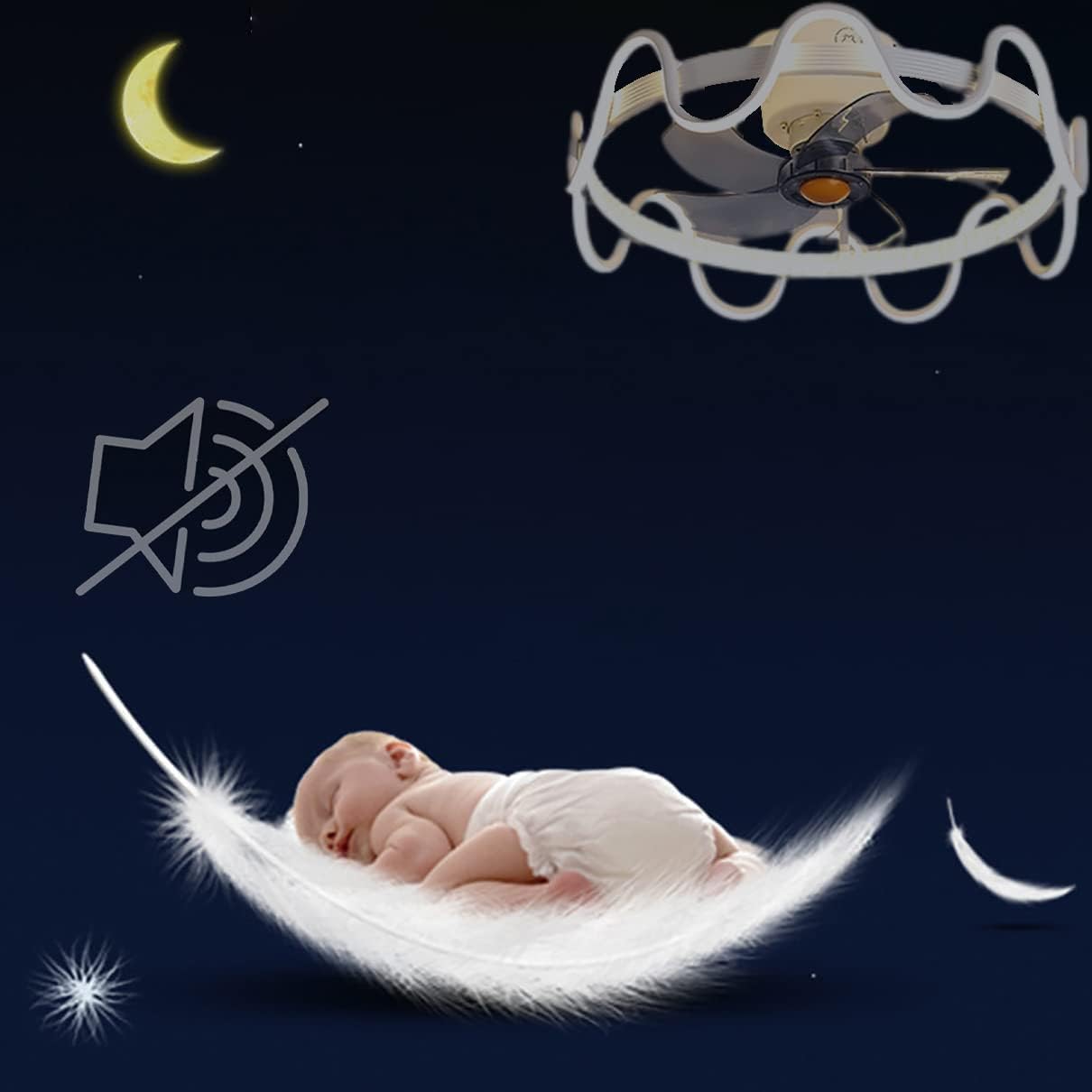 Nordic Modern LED Ceiling Fan Light and Remote Control Silent Ceiling Lamp Fan 3 Variable Fan Speed ​​3 Color Changing Lighting Fixtures Dimmable Fan Light for Bedroom Living Room