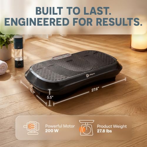 Lifepro Waver Vibration Plate Exercise Machine with 99 Speeds & 10 Presets — view 6