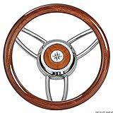  OSCULATI Volante Bliz Legno Lucido Mogano