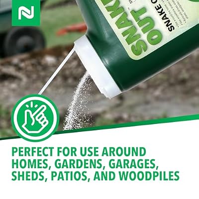 Nisus Snake Out Snake Repellent, Biodegradable, Safe for Pets and Children, Easy Application for Yards, Gardens, and Sheds, 4 lbs