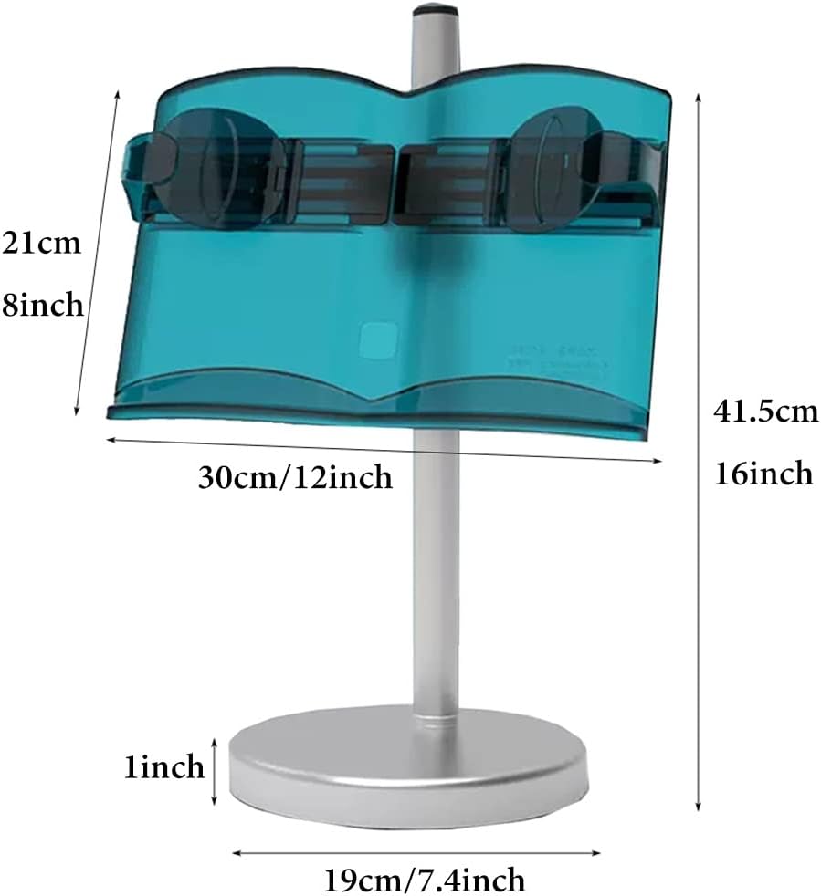 GIZNXBA Book Stand for Reading, Book Holder Stand, Adjustable Height&Angle Laptop Stand for Couch, Portable Cookbook Holder Stand for Textbook, Recipe, Magazine, Tablet (Color : White)