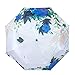 Produktbild Falten Regenschirm 8 Knochen Water Repellent Leichte Sonnen Folding Umbrella Sonniges Wetter Kombinierte Blumenmuster Cheery Wetter Regenschirm mit Regenschirm-Abdeckung Tragbare windproof verstärkt S