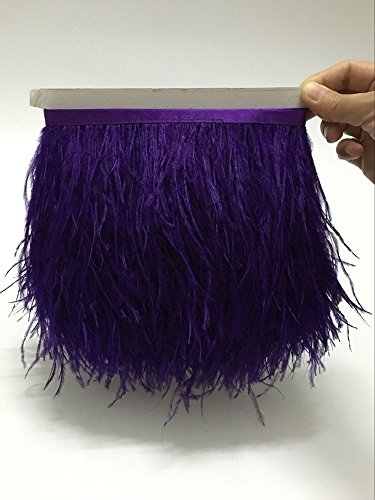ADAMAI Piume di struzzo naturale, frangia fai da