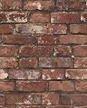 Sevalo Red Brick Wallpaper Peel and Stick Contact Paper for Walls Faux 3D Vintage Brick Wrapping Paper Self-Adhesive Removable Wallpaper Realistic Bedroom Bathroom Waterproof Accent Wall 17.3”×78.7”
