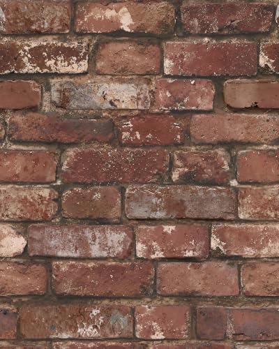 Sevalo Brick Wallpaper Peel and Stick Contact Paper Brick Red 17.378.7