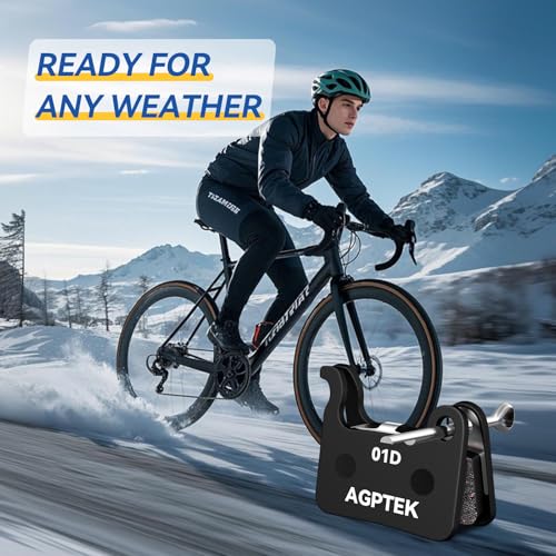 image for AGPTEK Bike Brake Pads, High-Performance Bicycle Brake Pad, 4 Pairs Se