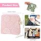 TIESOME Daisies Damenbinden-Aufbewahrungstasche, 2 Stück, Stickerei, Menstruationstassen, Baumwolle, weich, tragbar, Tamponhalter, Pad-Tasche, Perioden-Set, Tasche für Damen, Teenager, Mädchen (Grün +