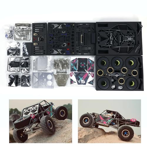 wheelfun Capo 1/8 4X4 RC Crawler Car Model Unassembled Unpainted for U4 Queen CD1582X RC Racing Vehicles Model 2-Speed Transmission Light for Hobby(KIT-Edition)
