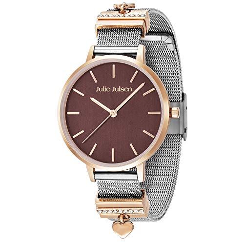 Preisvergleich Produktbild Julie Julsen Damen Quarz Armbanduhr Heart - JJW1230RGME-1