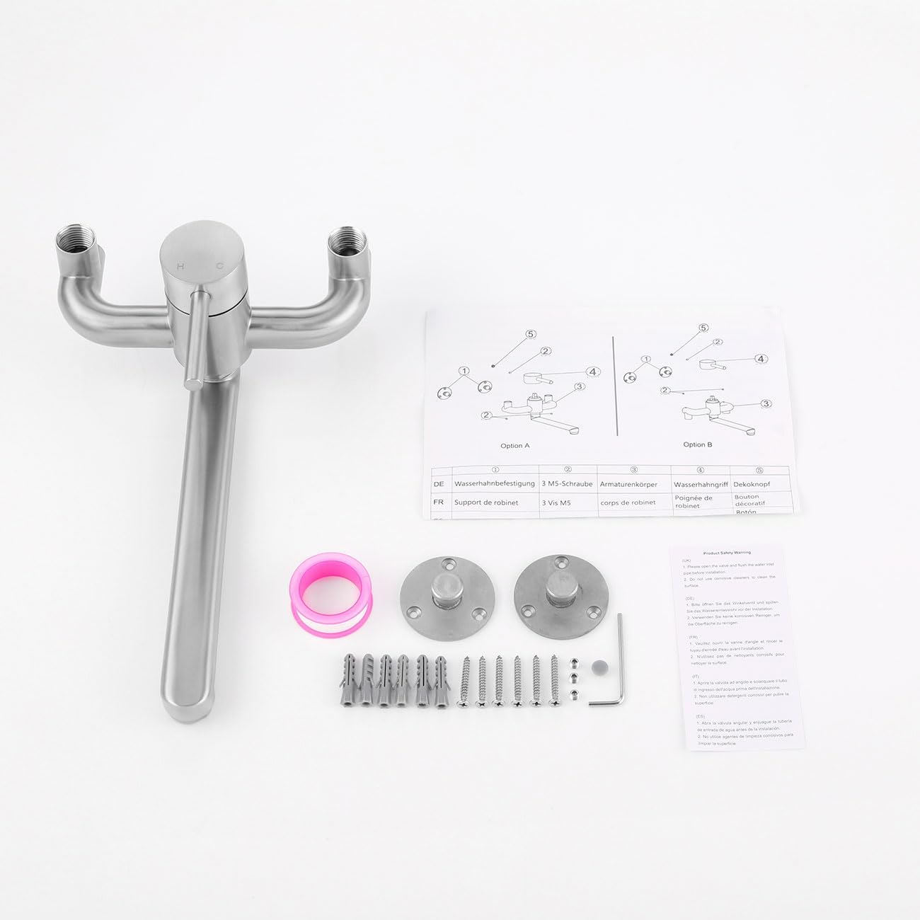 Grifo de Pared para Lavadero/Garaje, con Interfaz Ascendente de 1/2"