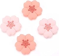 Vista 1 de GeekShare 4PCS Silicone Joystick Thumb Grip Caps, Kawaii Cherry Blossom Joystick Cover Compatible with SwitchOLEDSwitch Lite (Sakura)