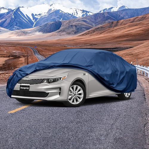 Image of Kaugung Heavy Duty Car Cover Custom Fit Kia Optima K5 (2000-2025),Waterproof All Weather Resistant Outdoor Sun Rain Dust Snow Protection with Anti-Theft Lock.(USA Warehouse,Within 3-7 Days)