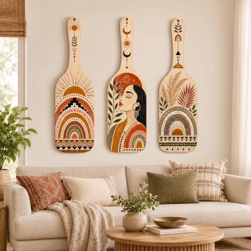 Image of Zesta Wooden Wall Hanging Decorative Items /Hanging Home Wall Decor Items /MDF Decoration Items for Home /Cute Wall Art For Living Room /Home Decor Items Living Room (Abstract Spoon)