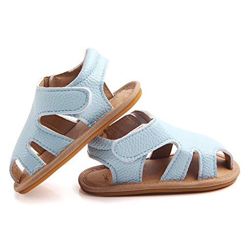 Baby Girls Boys Sandals Infant Leather Premium Rubber Sole Closed-Toe Non-Slip Shoes Toddler Girl Soft First Walkers Shoes4