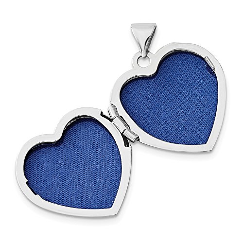 Jewels By Lux 14k White Gold 18mm Heart w/Tree Locket2