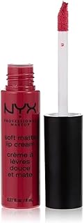 NYX PROFESSIONAL MAKEUP Soft Matte Lip Cream, High-Pigmented Liquid Lipstick - Prague (Matte Merlot), 8 mL