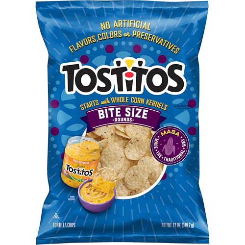 Tostitos Tortilla Chips Bite Size Rounds Bag, 12 Oz