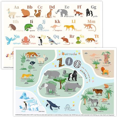 Gairssda Artistic 40 Pack Stick on Placemats with 2 Designs