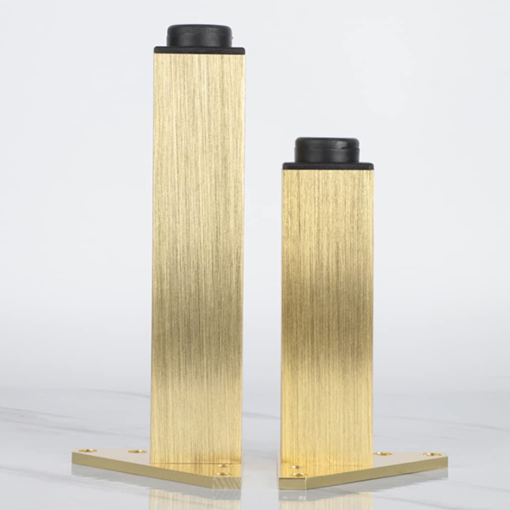 LOVEM Tafelpoten, goud, 25 cm, meubelpoten, ijzer, conisch