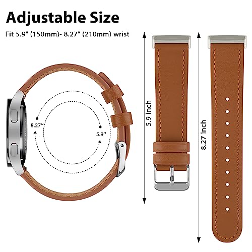 Image of Tobfit Leather 22mm Replacement Band Strap with Metal Buckle for Noise, Fire-Boltt, Boat, Amazfit, beatXp, Samsung Amazfit & Other 22mm Watches