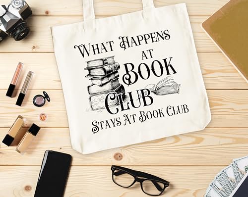 Bolso Tote Canvas para Mujer, Diseño Book Club miniatura 3