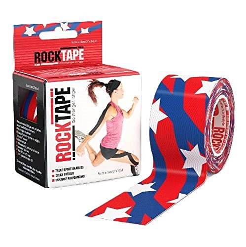 RockTape Kinesiology Tape for Athletes, 16.4 Uncut Roll, USA Flag
