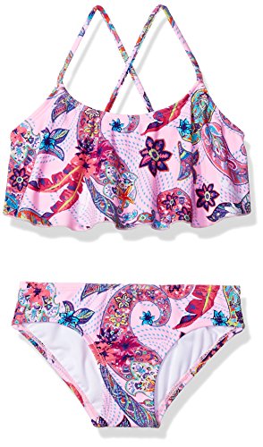 Image of Kanu Surf Girls' Alania Flounce Bikini Beach Sport 2 Piece Swimsuit