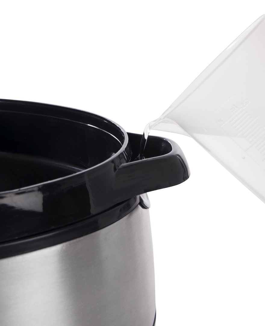 KeMar Dampfgarer 9 Liter 800W Edelstahl mit Timer Dampfgarbehälter Reisschale BPA-frei Stapelbar