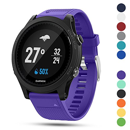 Ysang for Garmin Forerunner 935 GPS Accessory Watch Band, 22mm Width Soft Silicone Quick Install Sport Watch Strap Bracelet Wristband for Garmin Forerunner 935 GPS Smart Watch