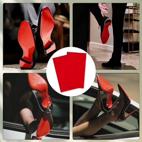 Image of Shoe Sole Protector, 4 Pcs Self Adhesive Shoe Bottom Protector for High Heels, Silicone Anti Slip Shoe Grips on Bottom of Shoes, Sole Guard Non Slip Pads for Shoes(12'' by 5'')
