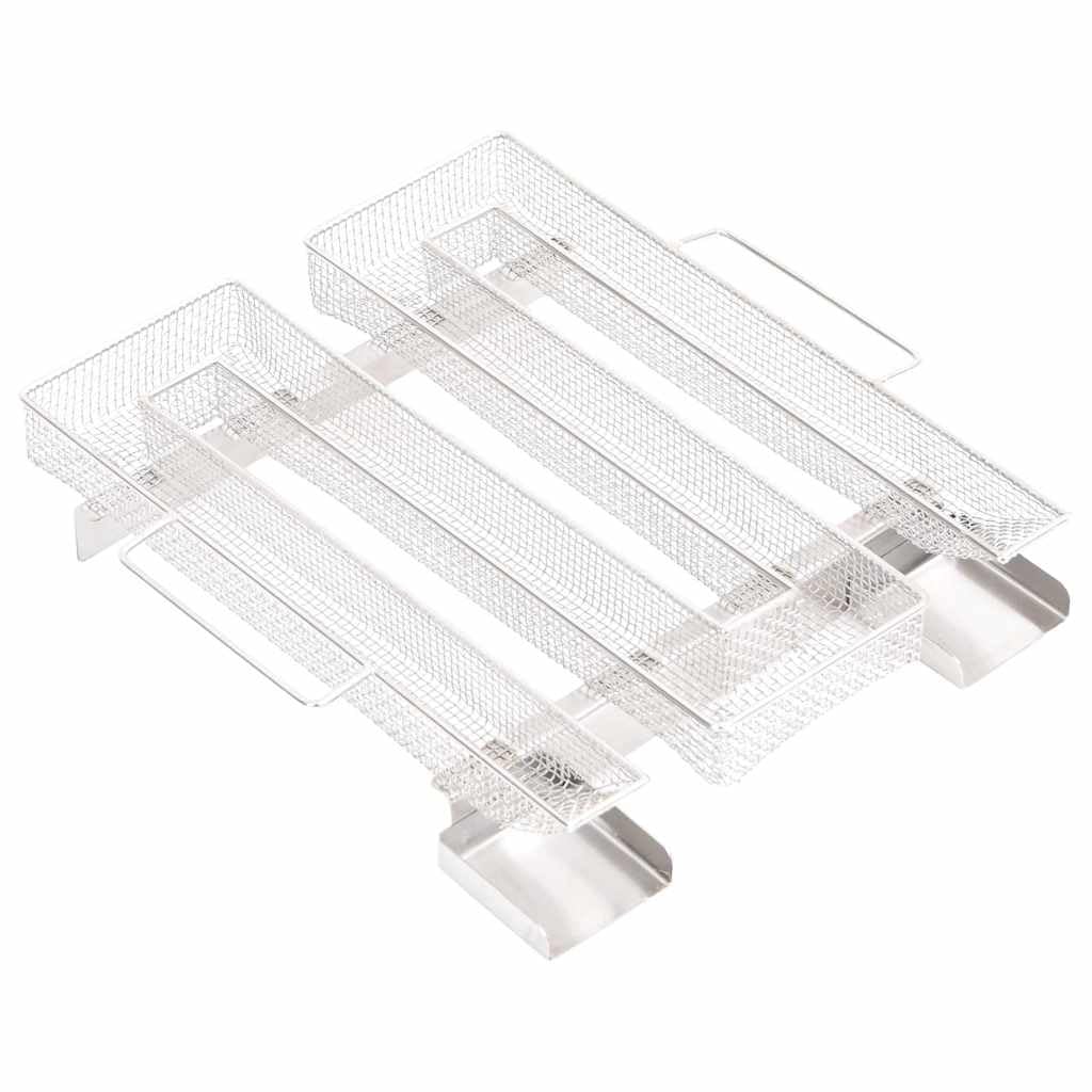 Generador de humo frío de 4 lados de 22,5 cm de acero inoxidable 304 con asas, caja de humo para virutas de ahumado, para pescado, carne, queso, verduras, accesorios para barbacoa