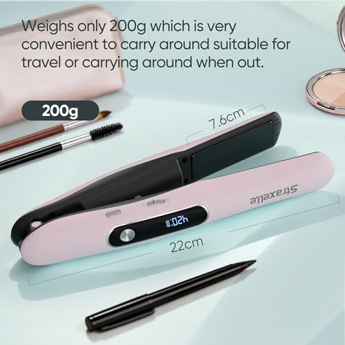 Mini plancha inalámbrica para cabello y rizador portátil miniatura 6