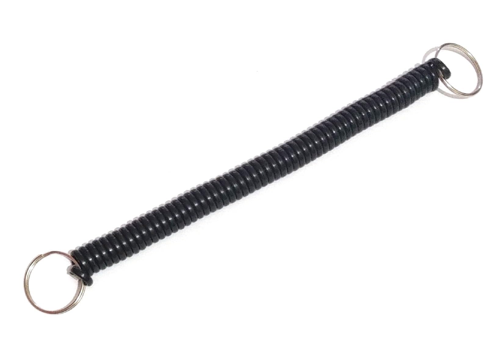 Spiral Spring Keychain for Boys Men Travel accessory (Black)-image-24