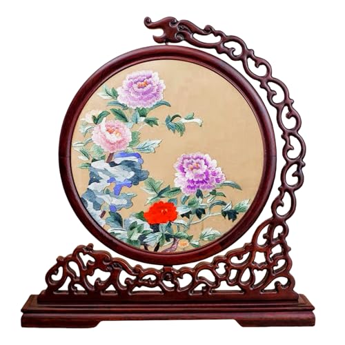 Soie brodée double face motif chinois de 185 couleurs idée cadeau - 2