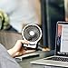 EasyAcc Desk Air Circulation Fan with Remote,11 inch Quiet Cooling Fan,3D Auto Oscillating for Whole Room,12H Timer,for Office Bedroom Kitchen Home (BK 2600)