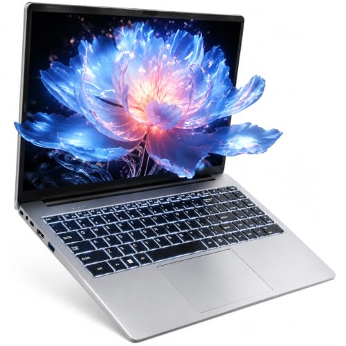 Image of Windows 11 Laptop i3 Computer, 15.6 inch Work Laptop for College Students with Backlit Keyboard WiFi 6 (2 cores, 4 Threads, up to 3.4GHz) 12GB RAM 256GB SSD TF Card Expandable to 2TB Blue