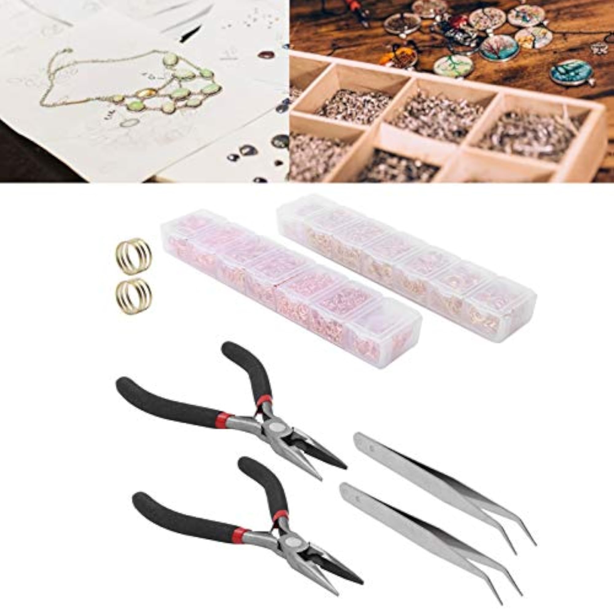 Jewellery Making Ring Lobster Clasp Set