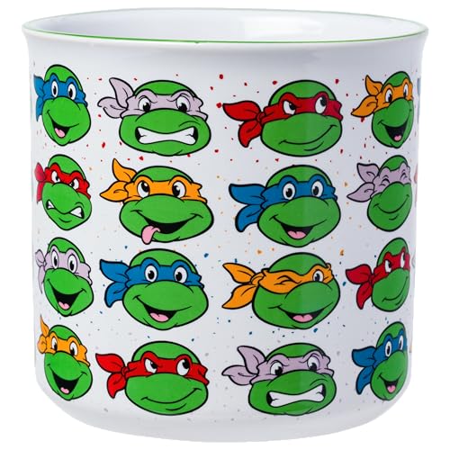 Tazón cerámico Silver Buffalo TMNT 20oz multipatrón miniatura 2