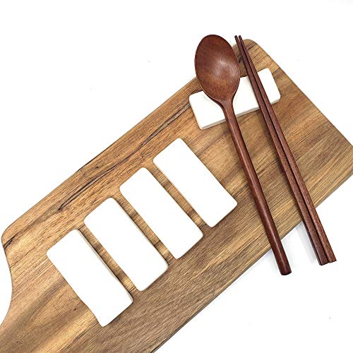 The Elixir Deco Premium Handmade Ceramic Spoon and Chopstick Rest, Fork Knife Holder Stand Dinner Table Decoration, Made in Korea