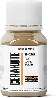 ( OVEN CURE H-SERIES FLAT DARK EARTH [ 4oz ] H-265T -Our Ceramic Technology Combines Performance with Color on All- Metals, Polymers + More - (Part B) Included