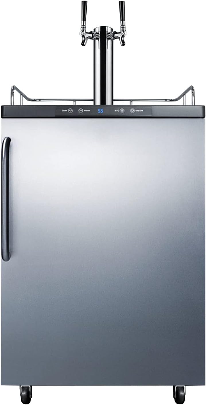 Summit SBC635MBISSTBTWIN Wine Dispenser, Stainless-Steel